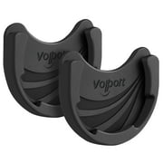 Car Mount for Pops Collapsible Socket Grip, Volport 2 Pack Black Silicone Cell Phone Holder for Swappable Socket / Expanding Stand with 3M Sticky Adhesive Replacement Stick on Dashboard, Wall, Glass