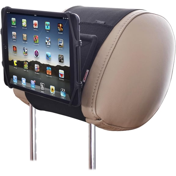 Car Mount Universal Car Headrest Mount Holder with Silicon Holding Net Compatible with Both 4.5-6 Inch Phones and 7-10.5 Inch Tablets