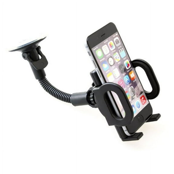Car Mount Windshield Phone Holder Swivel Cradle P9V Compatible With Alcatel Tru, Dawn, REVVL, 7, Jitterbug Smart2 Smart, A30 Plus, 2, Pop 3, Idol 5S 5 4S, Fierce 4, 1x Evolve - iPhone XS Max
