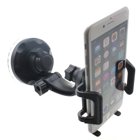 Car Mount Windshield for iPhone SE (2020)/SE (2022) - Holder Glass Cradle Swivel Dock Suction