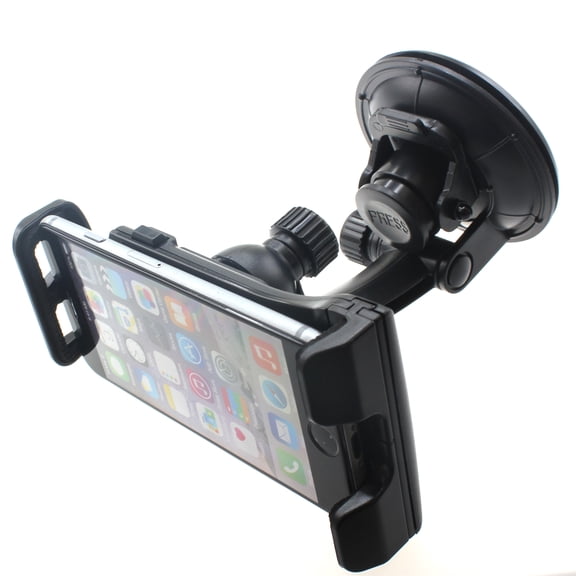 Car Mount for Consumer Cellular ConnectPad - Dash Windshield Holder Strong Grip Cradle Swivel Dock
