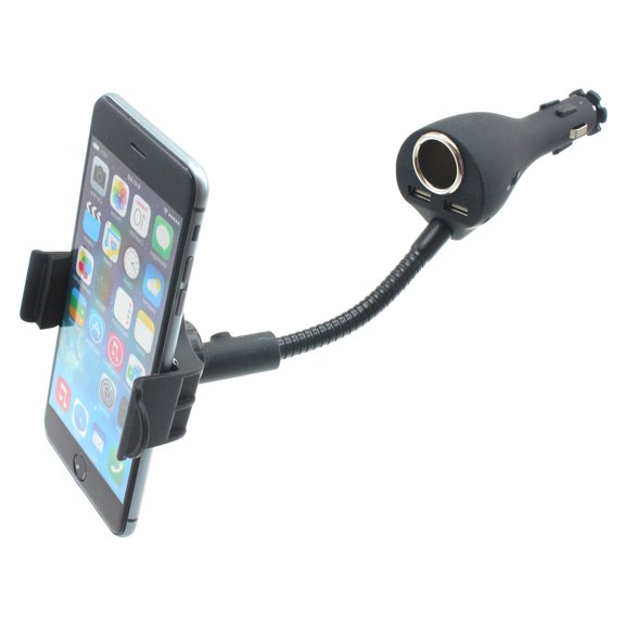 Car Mount for Samsung Galaxy Note 20/Ultra - Charger Holder DC Socket USB 2-Port Cradle Rotating for Galaxy Note 20/Ultra