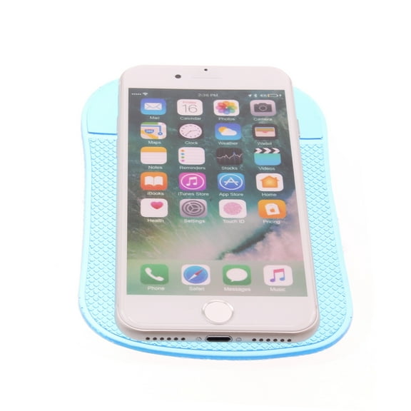 Dash Car Mount for LG Premier Pro Plus (L455DL) - Sticky Holder Non-Slip Grip Mat Blue