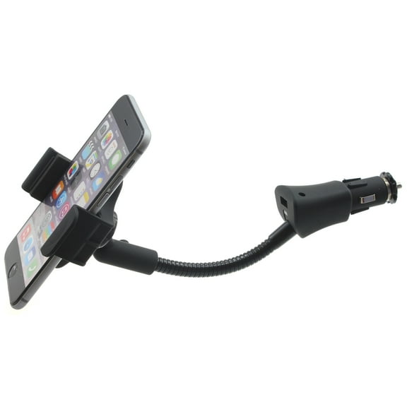 Car Mount for TCL 30 Z/30 T - Charger Holder DC Socket USB Port Cradle Rotating for 30 Z/30 T