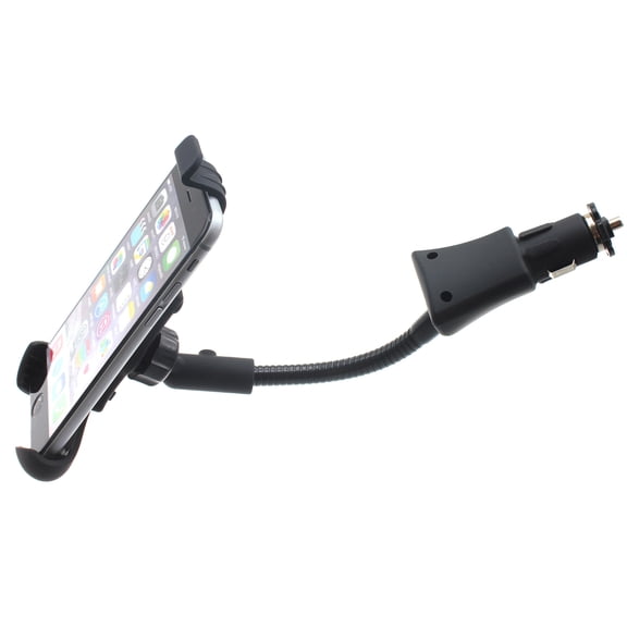 Car Mount for TCL Flip 4 5G - Charger Holder DC Socket USB Port Cradle Swivel Plug-in