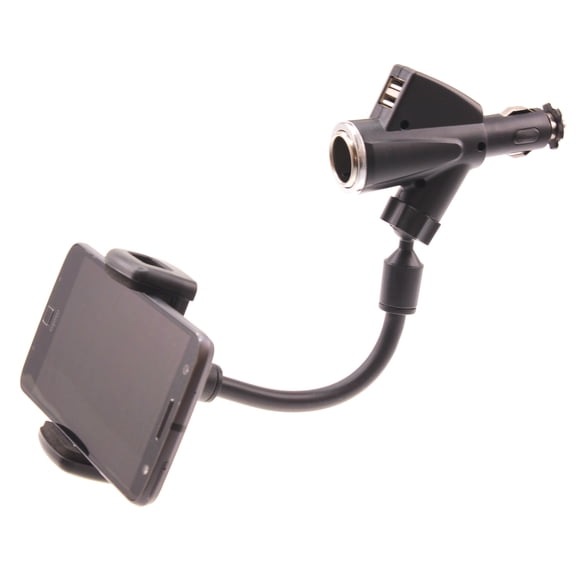 Car Mount for TCL ION Z/X - Charger Holder DC Socket USB Port Cradle Swivel TCL ION Z/X