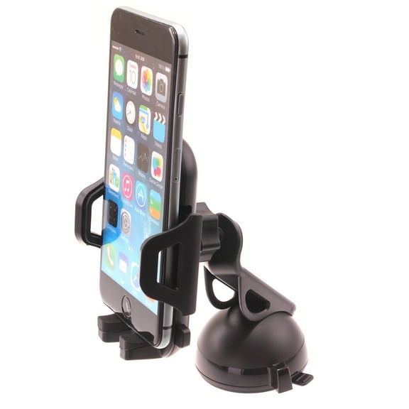 Car Mount for iPhone 14/Pro/Max/Plus - Dash Windshield Holder Cradle Swivel Dock