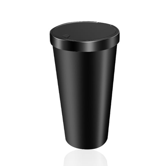Car Mounted Garbage Bin Storage Box, Black Multifunctional Press Open Lid Storage Bin in Car, Suitable for Multiple Scenarios Storage