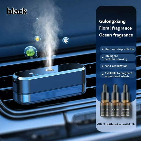 Car Mounted Intelligent Spray Perfume for Freshness Atomization Purifier with Aldehyde Removal,Easy to Use Aromatherapy Car Accessory,30ml