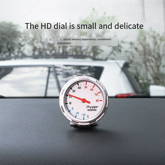 Car Mounted Tooth Shaped Thermometer Mini Mechanical Temperature Automotive Universal -2136