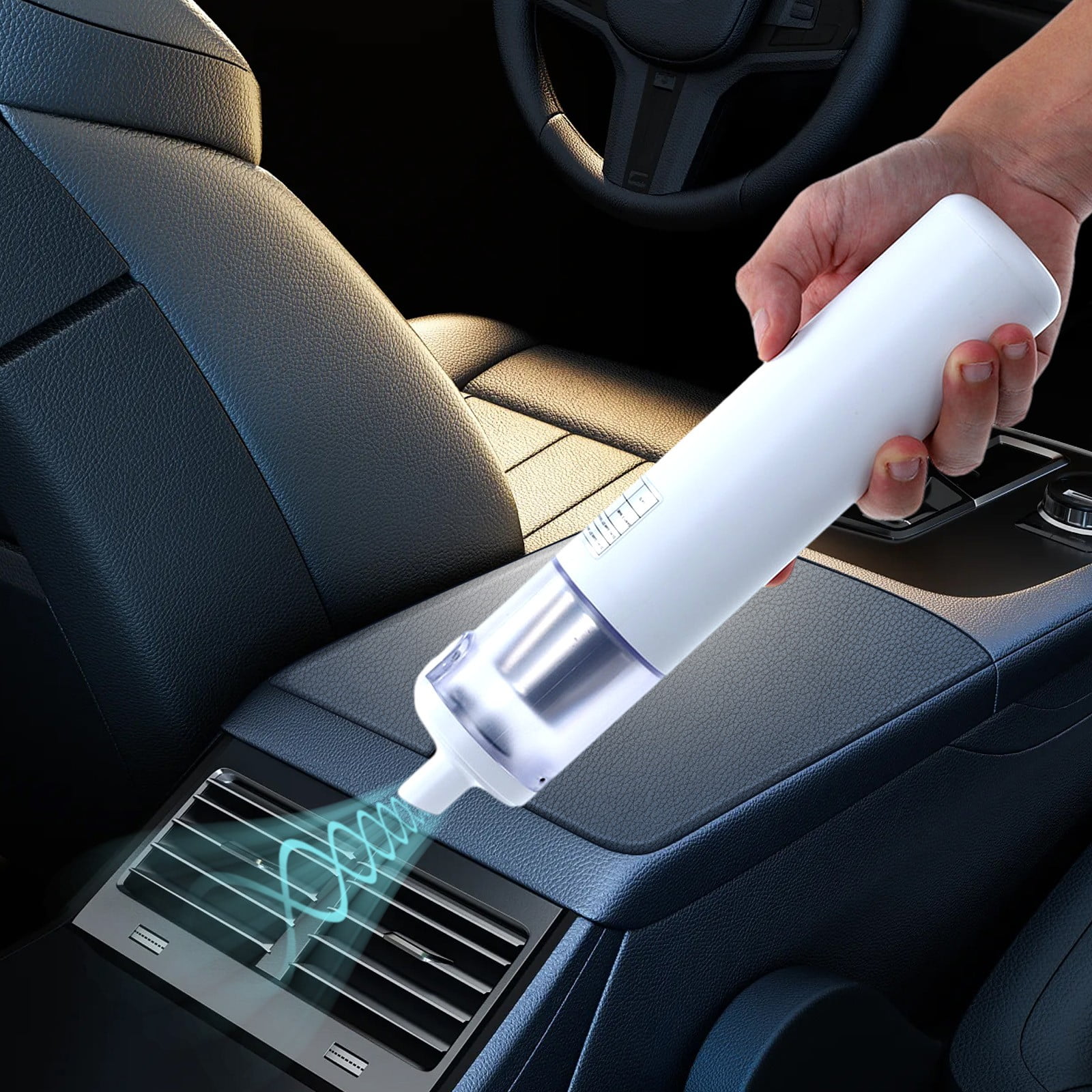Car Mounted Vacuum Cleaner, Wireless Dry And Wet Charging For Car Use