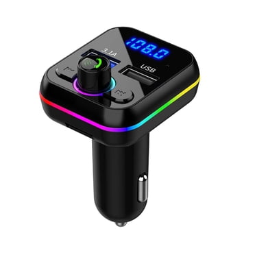 Transmetteur FM Bluetooth Pour Voiture - 2 Ports USB Charge Rapide, Mains Libre - Neuf