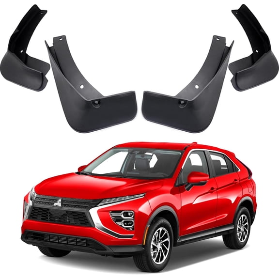 Car Mudguard Fender Mud Flaps Splash Guard Compatible with 2018 2019 2020 2021 2022 2023 2024 Mitsubishi Eclipse Cross (No SEL Models)