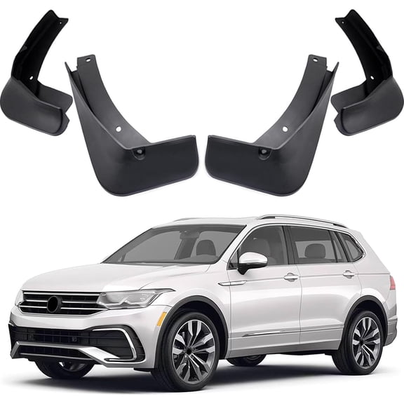 Car Mudguard Fender Mud Flaps Splash Guards Compatible with VW Tiguan R-Line 2018 2019 2020 2021 2022 2023 2024