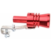 Car Muffler Turbo Whistle Exhaust Pipe Oversized Roar Maker Car Accessories XL - Red