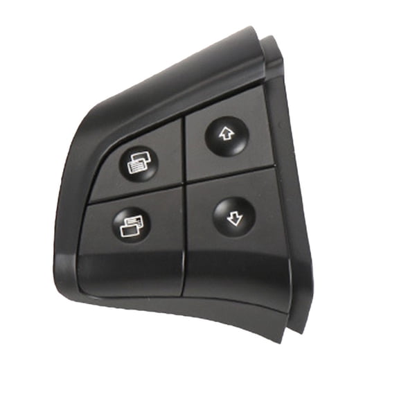 Car Multi-function Steering Wheel Buttons for - W164 W245 W251, PC+ABS with Rubberized Coating, Replacement Control Switch for ML/GL/R/B Class 2006-2011(Model A Black L)