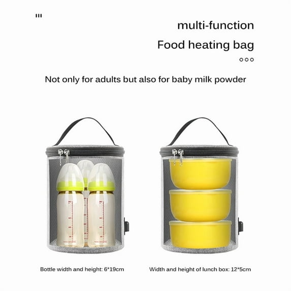 Car Multifunctional Food Warmer Insulation Bag Portable Travel Food Heater 3.8L
