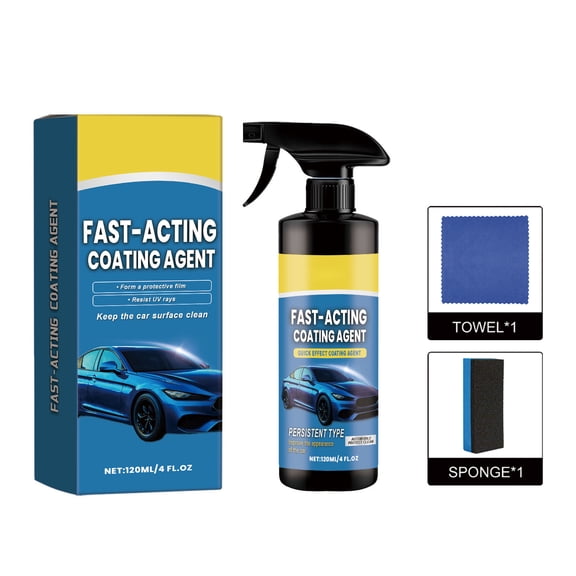 Car Nano Coating Spray, 3 in 1 Waterless Wash Wax Polish, Multifunctional Car Scratch Remover, Oil Film Glass Cleaner, Quick Effect Coating Agent for Colors & finishes