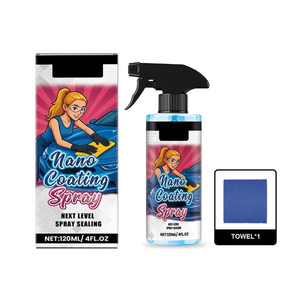 Car Care & Cleaning Car Nano Coating Spray Kit Enhances Gloss and Shine with Easy Application Long Lasting Paint Sealant for Automotive 120ml
