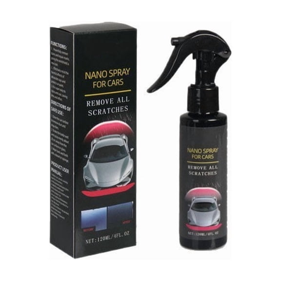 Car Nano Spray Wax, Scratch Repair & Paint Coating Agent, Quick Detailer for Car Detailing, High Gloss Protection
