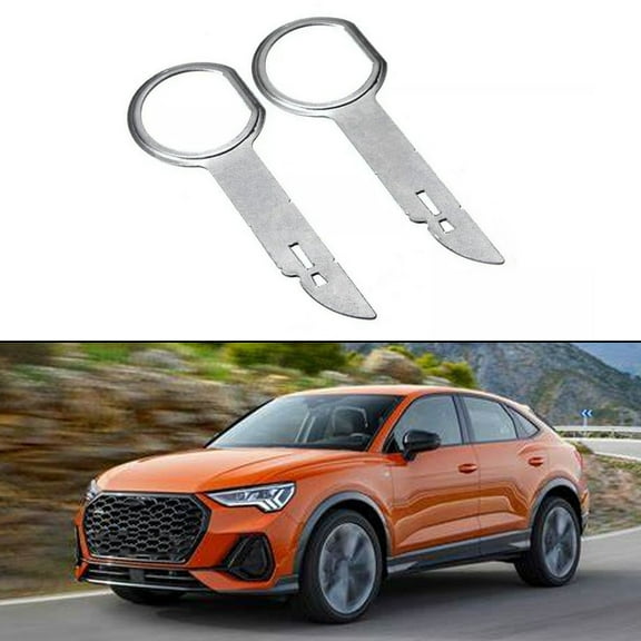 Car Navigation Cd Host Removal Radio Release Keys Din Radio Keys Easy To Use Long-Lasting Stainless Steel For Saloon