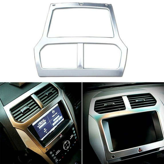 Car Navigation Panel Frame Cover Trim For Ford Explorer 2011 2012 2013 2014 2015 Interior Decor Accessories Navigation Fascia