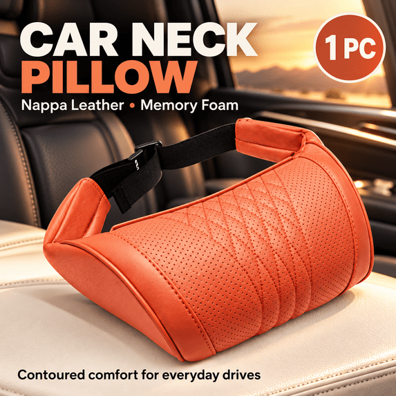 Long Distance Snack Car Neck Pillow Memory Foam Headrest Cushion Ergonomic Auto Seat Rest ...