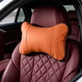 thumbnail image 1 of Aff*ordable！Car Neck Pillow PU Leather Auto Headrest Cushion, Ergonomic Cervical Support Pillow for Driver Passengers, Soft Memory Foam, Reduces Neck Strain, Adjustable Straps for Most Seats, 1 of 6