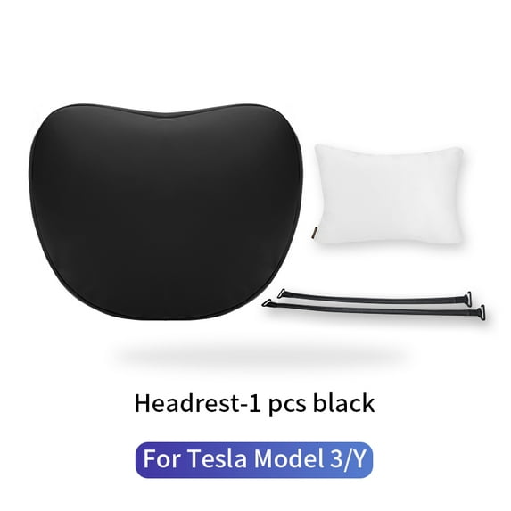 Car Neck Pillow TSL Headrest Lumbar Support High Quality Leather Car Seat Accessories