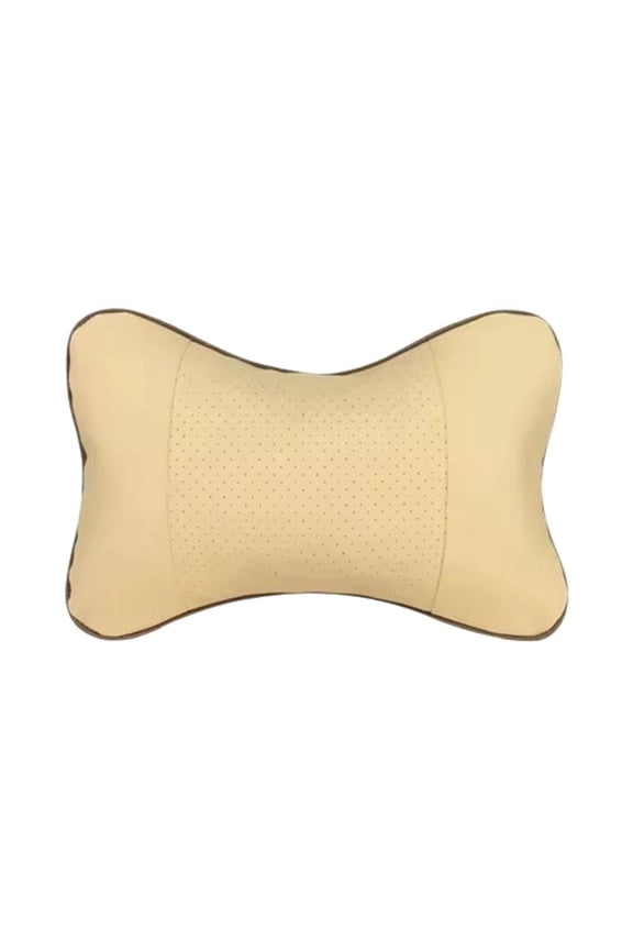 Car Neck Pillows Both Side Pu Leather Headrest For Head Pain Car Pillow р~ S0J5