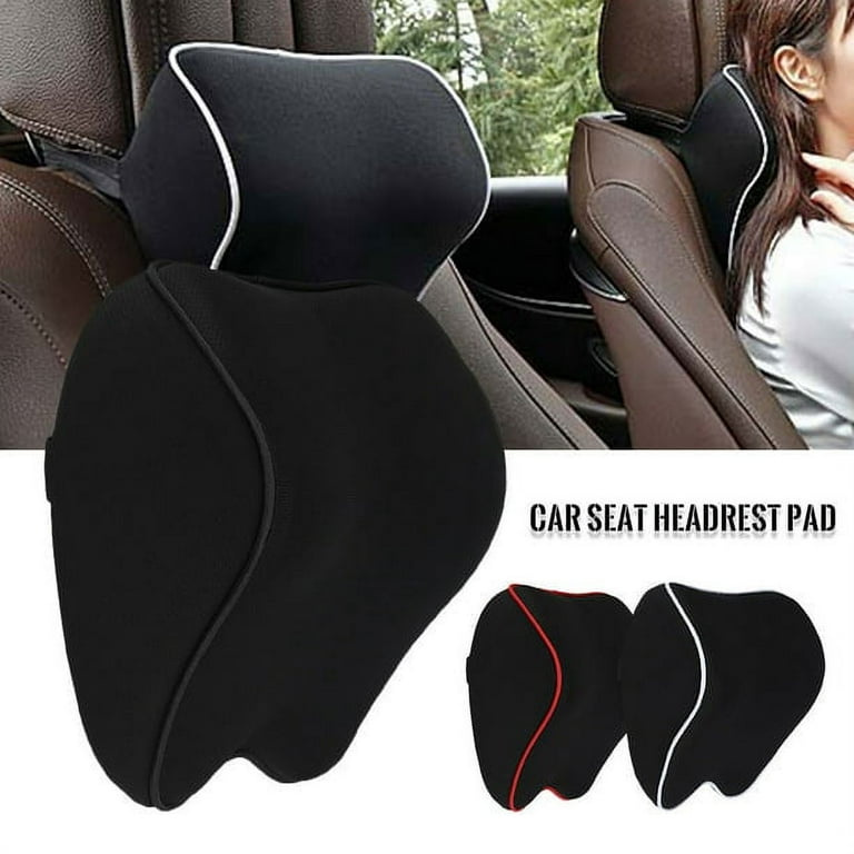 Car Neck Pillows Travel Pillow,Car Seat Headrest Pad Car Seat Headrest  Pillow,Cervical Headrest,Memory Foam Pillow,Relief Pillow,Car Headrest  Cushion with Adjustable Elastic Band for Car Seats 