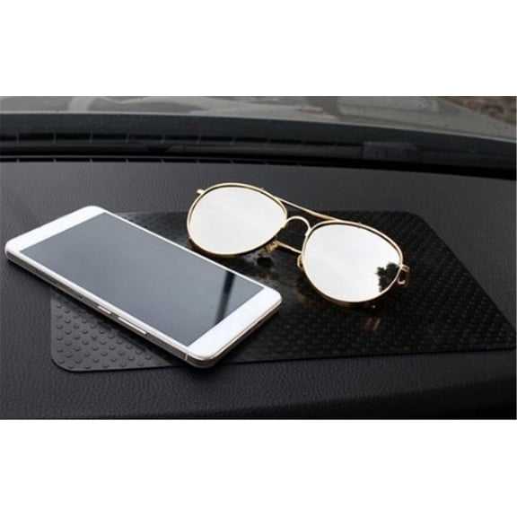 Car Non-Slip Mat Magic Anti-Slip Mounted Slide-Proof Pad Dashboard Sticky Dash Adhesive Cell Phone Mobile Holder Dot Black