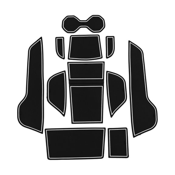 Car Non-Slip Mat for MG for MG 4 (EH32) EV 2022-2024 Door Groove Gate Pad Non-Slip Door Cup Arm Box Storage Mat Pad White 11 Pcs