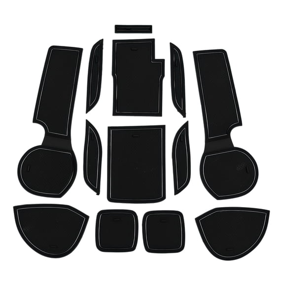 Car Non-Slip Mat for Suzuki S-Cross III Hybrid SUV 2022-2025 Door Groove Gate Pad Non-Slip PVC Door Cup Arm Box Storage Mat Pad Black 13 Pcs