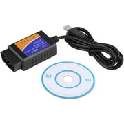 Car OBD2 Diagnostic Cable Adapter Scanner Tool with USB Connector