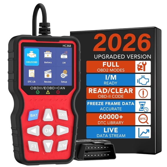 OBD2 Scanner Diagnostic Tool, Check Engine Code Reader & Car Scanner, Mode 6 Mode 8 & I/M Readiness for Smog Check, Battery Test & EPB/SAS Reset, Auto Diagnostic Scan Tool for All OBDII Cars 1996+