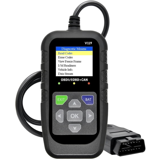 Car OBD2 Scanner Diagnostic Tool Code Reader, Car Voltage Tester Engine Fault Code Scanner, Charging Tester Diagnostic Tool V119
