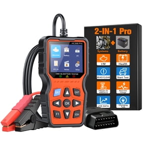 OBD2 Scanner Diagnostic Tool, Car Check Engine Code Reader with Battery Level & Life Test, Mode 6/8 & I/M Readiness for Smog Check, Full System Auto Diagnostic Scan Tool for All OBDII Cars 1996+