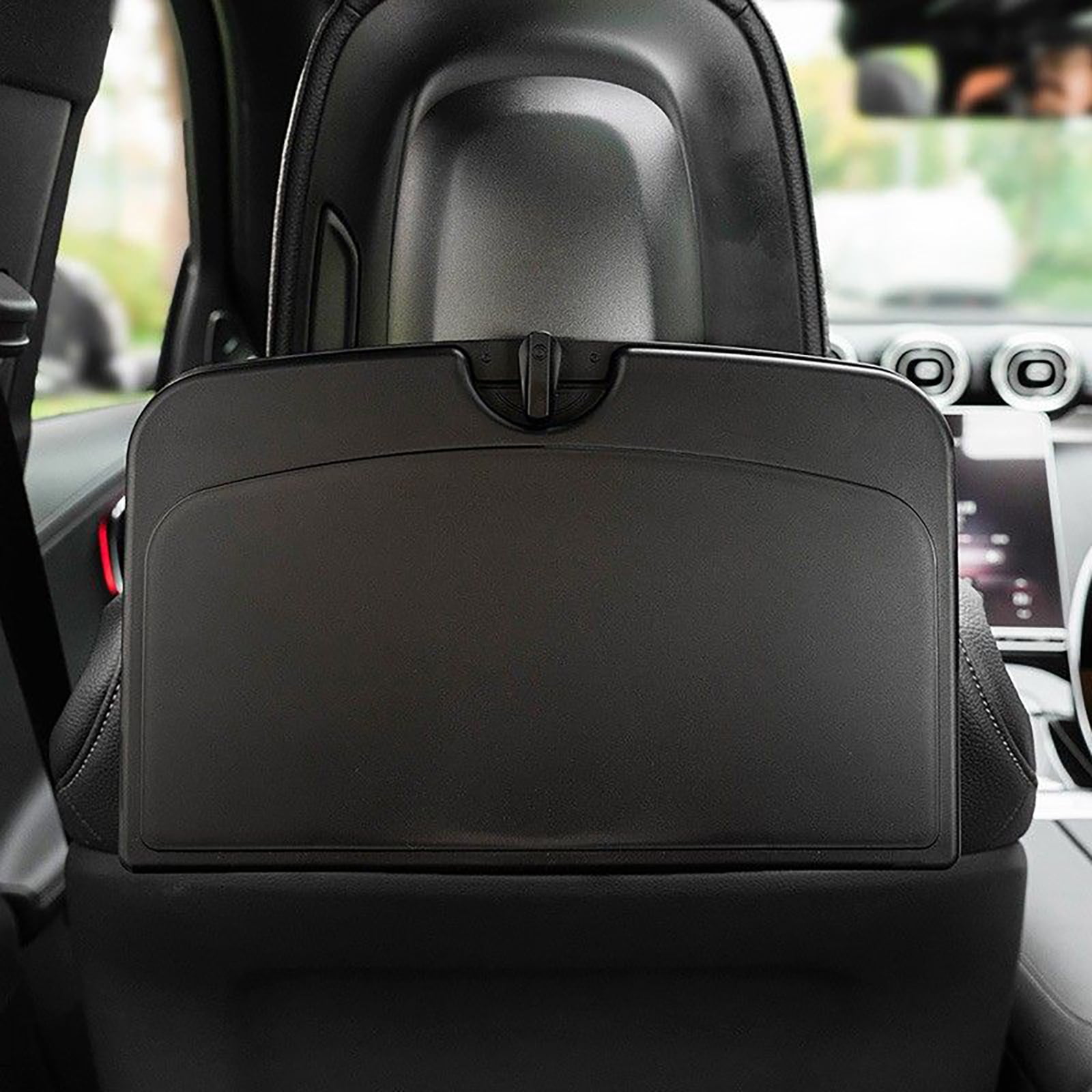 Coverado Universal Car Center Console Organizer – Rear Seat Armrest Box With Cup Holders & Storage, Beige