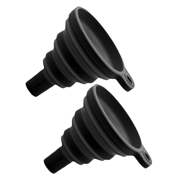 Car Oil Funnel,Silicone Splash-Proof Multi-Purpose Wide Mouth,Automotive Oil Transmission Funnel - for Cooking Lab Canning Fluids Water Lubricants Filling（M）