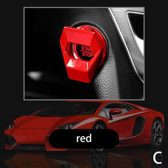 Car One-button Start Cover Ignition Switch Protective Start Protection Interior One-button S6T4