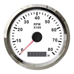 Car Or Boat Tachometers Modification 85mm 0-8000RPM Rev Counters Pulse Signal Revolution Meters For Gasoline Engine ,Vibration