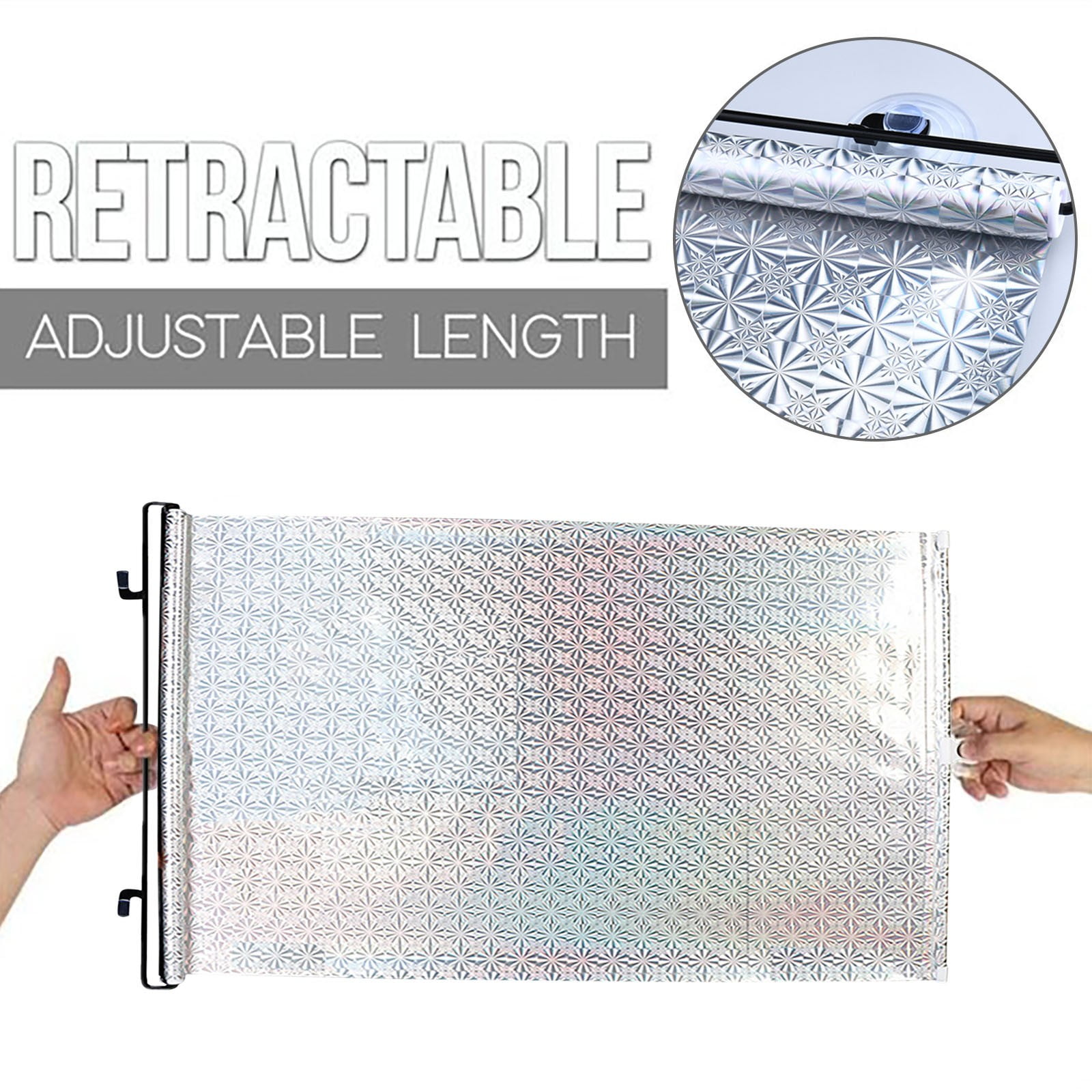 Car Or Room Retractable Blinds Automatic Retractable Heat Insulation
