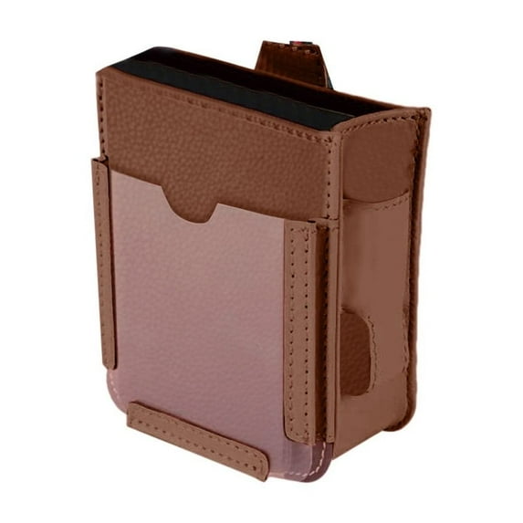 Car Organizer Multifunctional Pocket with Clear Phone Compartment & Cable Port, Vehicle Storage Bag for Auto Accessories, Fits Car Vent or Seat