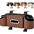 thumbnail image 1 of Car Organizers and Storage Box, Multifunctional Car Headrest Organizer Back Seat, Smart Cars Organizer with Tissue Cup Holder(Brown), 1 of 5
