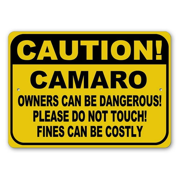 Car Owner Warning Aluminum Metal Decor Sign - 10x14 inches