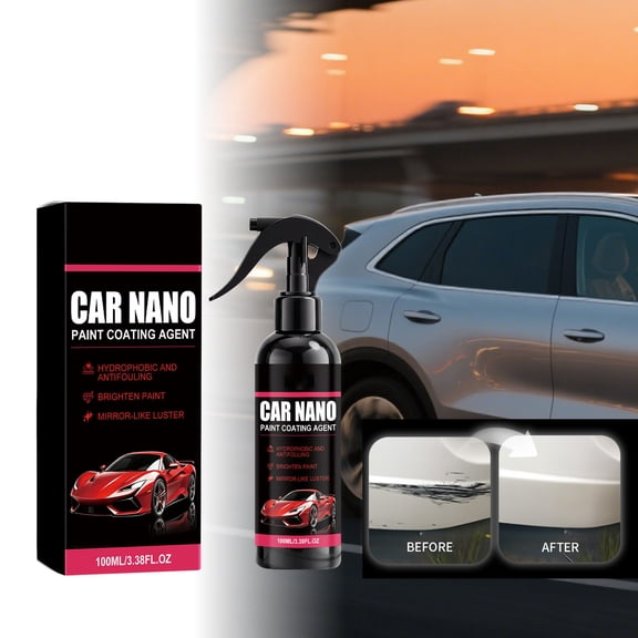 Car Paint Coating Care Spray 100ml Shine Restore Gloss Protectant With Rust Protection Orange Scent