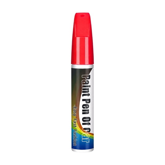Car Paint Pen, Red High Coverage Scratch Repair Tool, 0.4 Oz Single Pack for Automotive Surface, Restores Vehicle Body Paint Shade to Conceal Minor Scuffs and Marks on Car Exterior Coatings