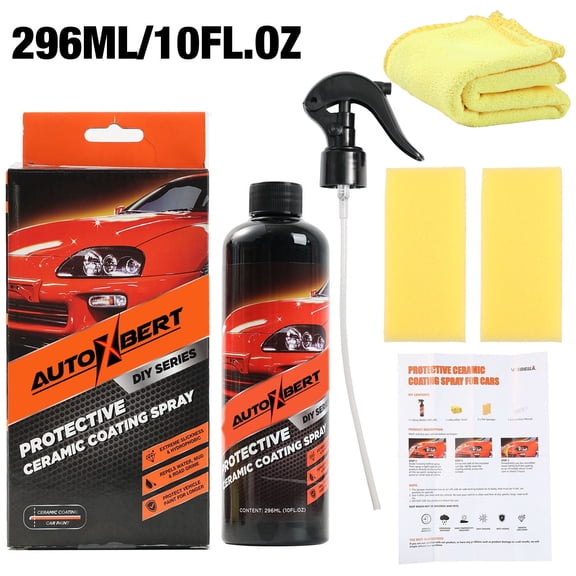 Car Paint Quick Ceramic Spray Coating Wax Kit Hybrid Solutions Coat, 10fl oz