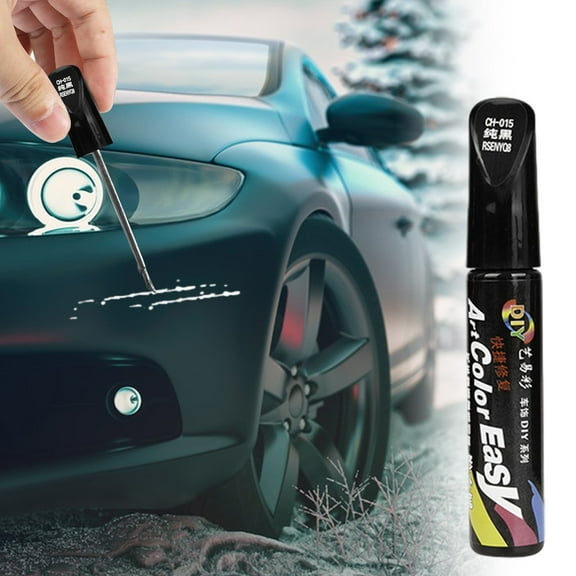 Car Paint Repair Pen, Quick Dry Touch Up Scratch Remover Painting Pen Waterproof Anti-Rust, Portable Precision Brush Minor Chip Marks Restore Tool Fit Metal Plastic Glass Auto Body